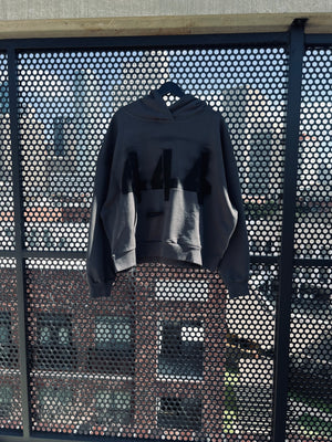GRAY 444 DESTROYED GRAFFITI HOODIE