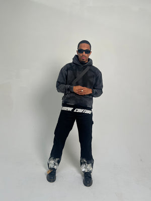 AC BLACK W/ CHROME CARPENTER PANTS