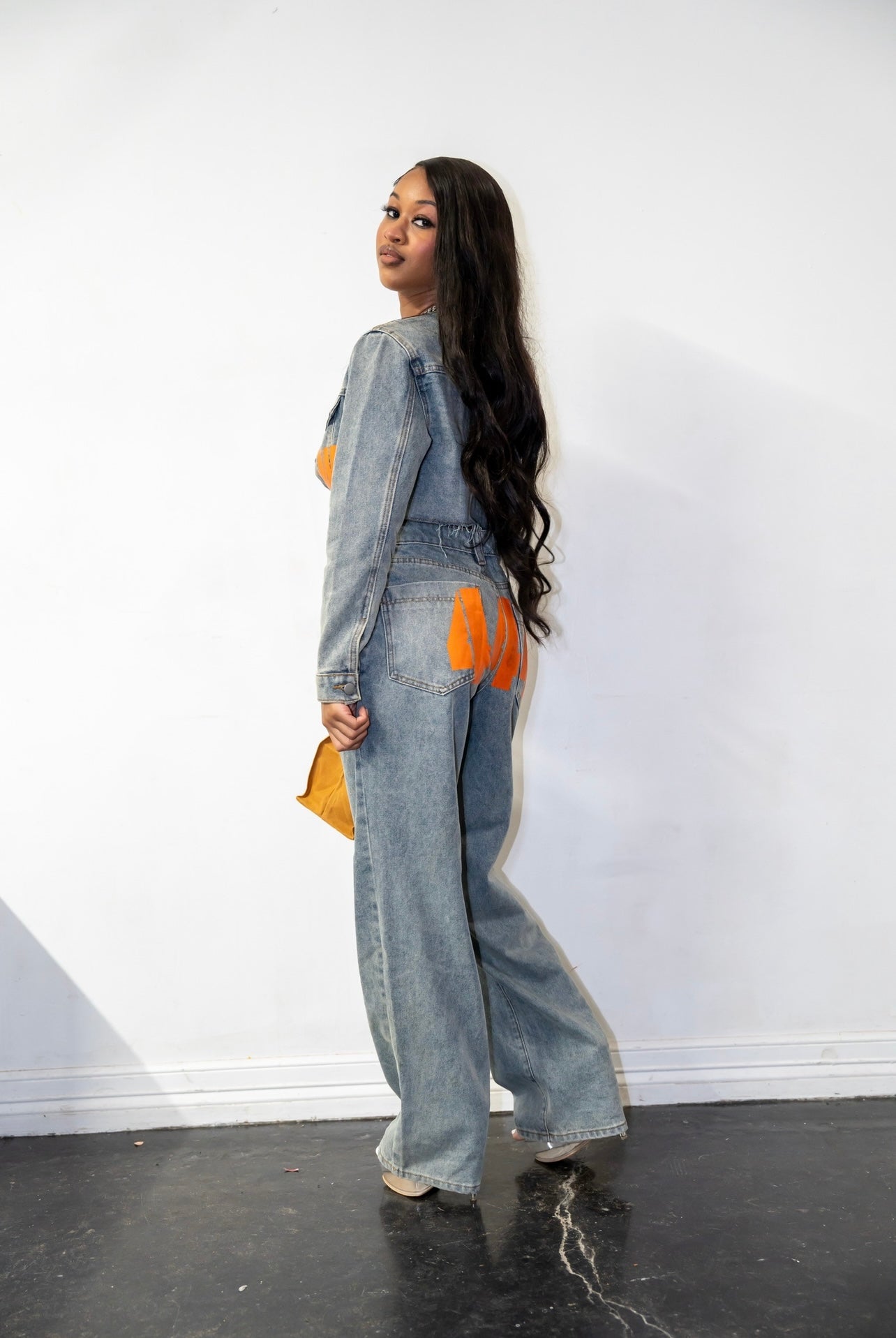 CREW WOMEN'S LIGHT DENIM FULL SET