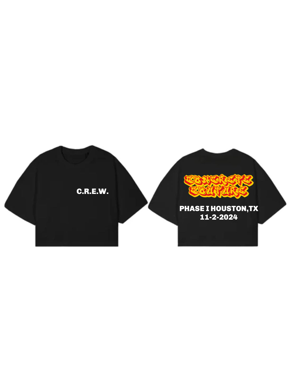 CONCRETE COUTURE CROPPED TEE